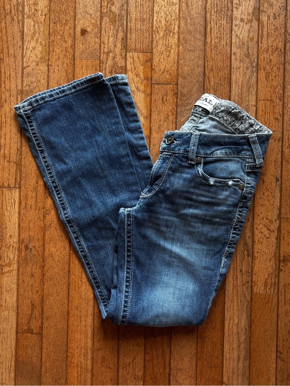 Womens Ariat Real Denim Mid Rise Boot jeans size 30R